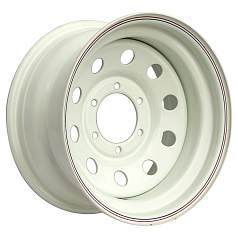 Диск R16 6x139,7 7J ET30 D110 OFF-ROAD Wheels Диск усиленный Toyota Nissan стальной White