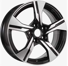 Диск R16 5x110 6,5J ET43 D63,35 K&K КС1053 (ZV 16_CS35 Plus) алмаз чёрный