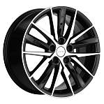 R18 5x108 8J ET46 D63,4 Khomen KHW1807 (Tugella/Jaguar XF/ F-Pace) Black-FP