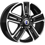 R18 5x114,3 8J ET45 D67,1 K&K Backfire (КС763) Алмаз чёрный 