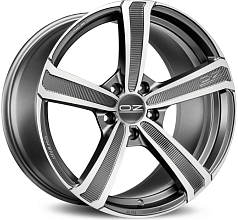 Диск R19 5x108 8J ET45 D75 OZ Montecarlo HLT Matt Dark Graphite Diamond Cut