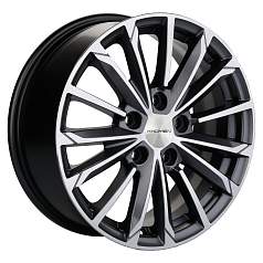 Диск R16 5x112 6,5J ET39,5 D66,6 Khomen KHW1611 ( 16_ZV Actyon) Gray-FP