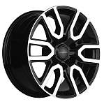 Диски Khomen R17 6x139,7 8J ET38 D67,1 Khomen KHW1723 (Mitsubishi L200) Black-FP