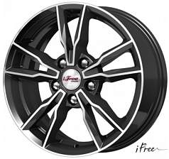 Диск R16 5x112 6,5J ET40 D66,6 iFree Икигай Блэк-Джек