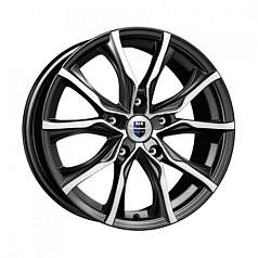 Диск R17 5x120 7,5J ET42 D67,1 K&K Твист (КС697) алмаз чёрный