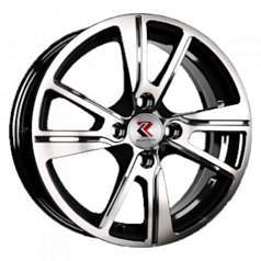 Диск R14 4x100 5,5J ET38 D67,1 RepliKey K27 BK/FP