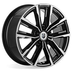 Диск R17 5x114,3 7,5J ET45 D60,1 К&К Лацио (КС964) Алмаз черный