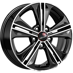 Диск R16 5x112 6J ET48 D57,1 Remain R106 алмаз чёрный