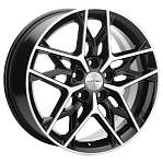 R17 5x114,3 7J ET40 D57,1 Khomen KHW1709 ( 17 ZV Besturn X40) Black-FP