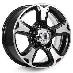 Диск R16 5x139,7 7J ET35 D98 Скад Атлант алмаз черный