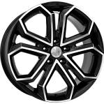 R19 5x120 8,5J ET45 D67,1 K&K Пандора алмаз черный (КС466)