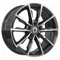 Диск R17 5x114,3 7,5J ET45 D60,1 К&К Меренге (КС902) алмаз чёрный